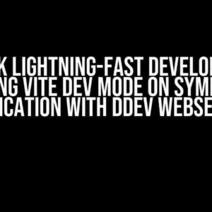 Unlock Lightning-Fast Development: Running Vite dev mode on Symfony 7 application with DDEV webserver